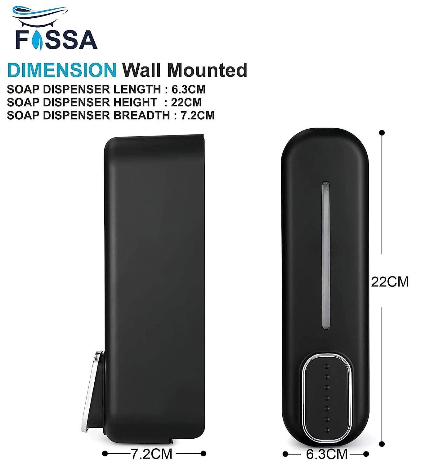350 ml Wall Mounted Black manual Soap Dispenser